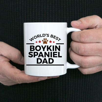 Boykin Spaniel World's Best Dog Dad Custom Ceramic Coffee Mug Father's Day Birthday - Mallard Moon Gift Shop