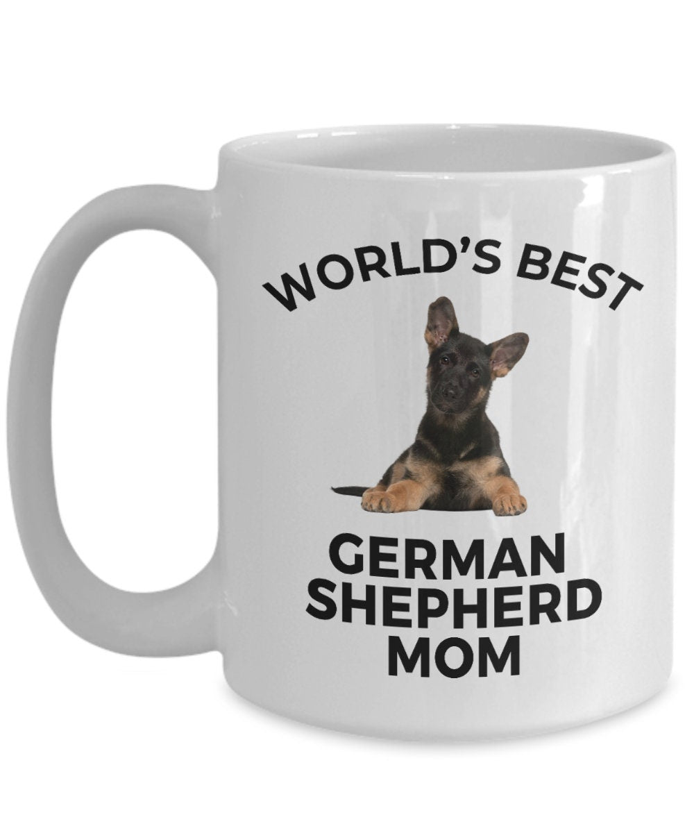 German Shepherd Puppy Dog Mom Mug - Mallard Moon Gift Shop