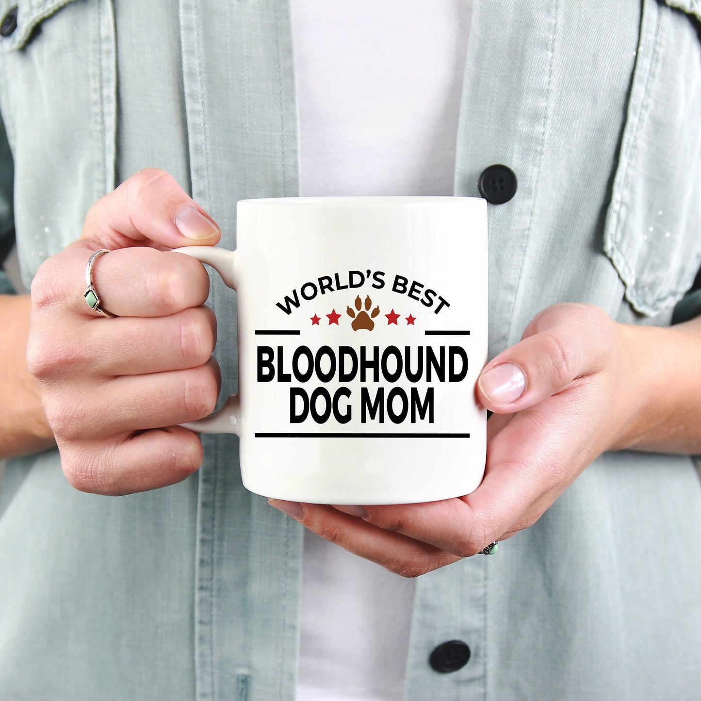 Bloodhound Dog Mom Mug - Mallard Moon Gift Shop