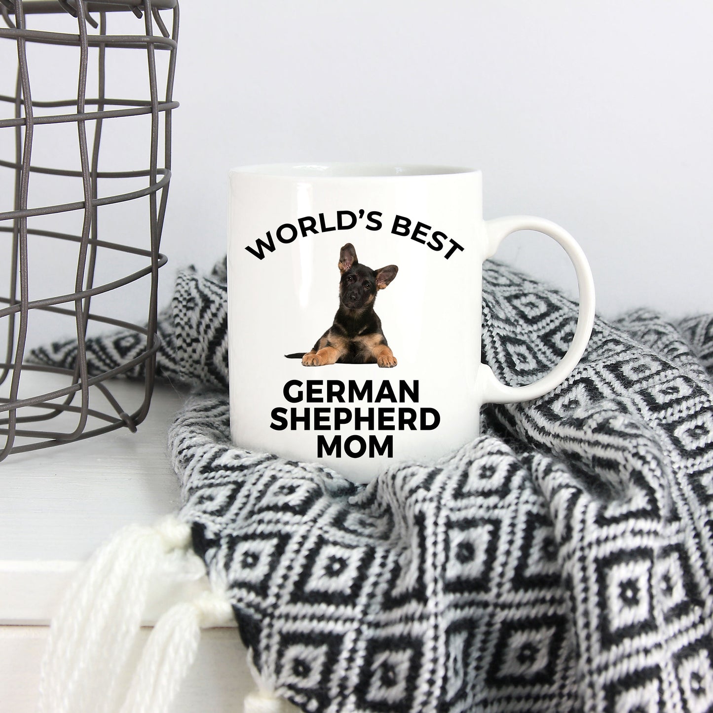German Shepherd Puppy Dog Mom Mug - Mallard Moon Gift Shop