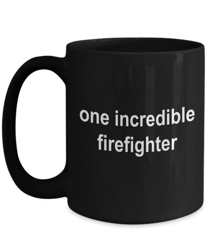 Firefighter Black Ceramic Coffee Mug - Mallard Moon Gift Shop