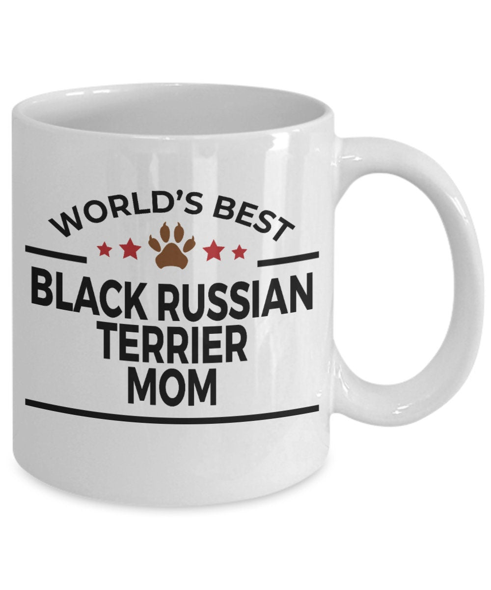 Black Russian Terrier Dog Mom Mug - Mallard Moon Gift Shop