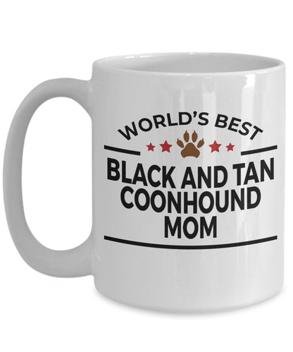 Black and Tan Coonhound Dog Mom Mug - Mallard Moon Gift Shop
