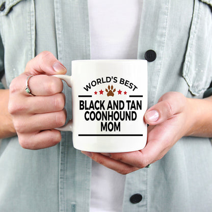 Black and Tan Coonhound Dog Mom Mug - Mallard Moon Gift Shop