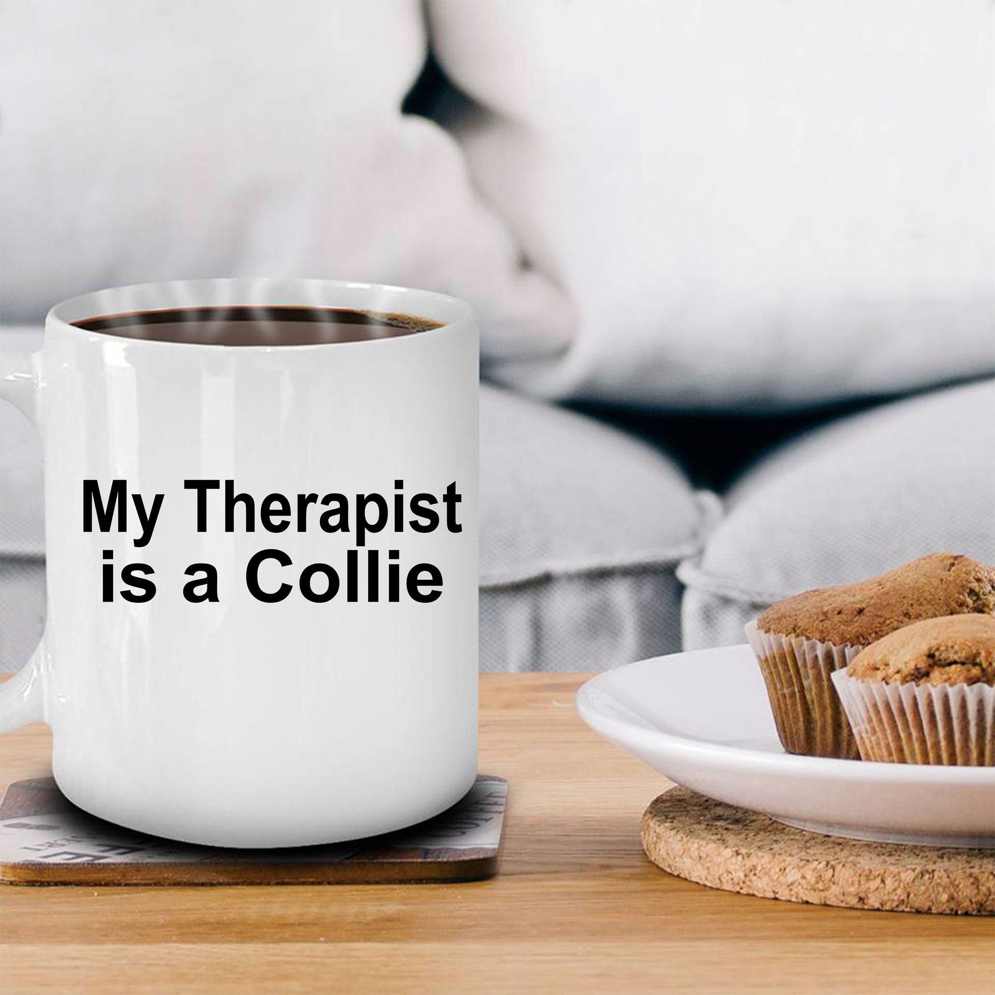 Collie Dog Therapist Mug - Mallard Moon Gift Shop