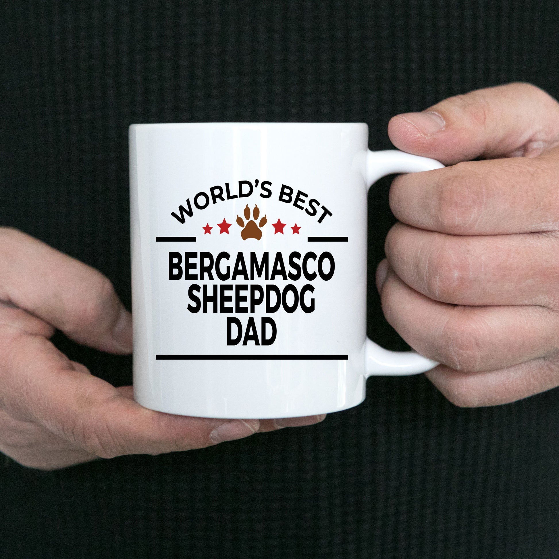 Bergamasco Sheepdog Dad Mug - Mallard Moon Gift Shop