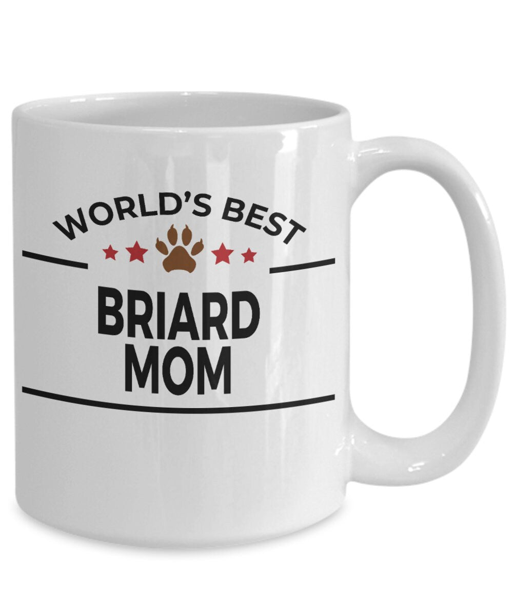Briard Dog Mom Coffee Mug - Mallard Moon Gift Shop