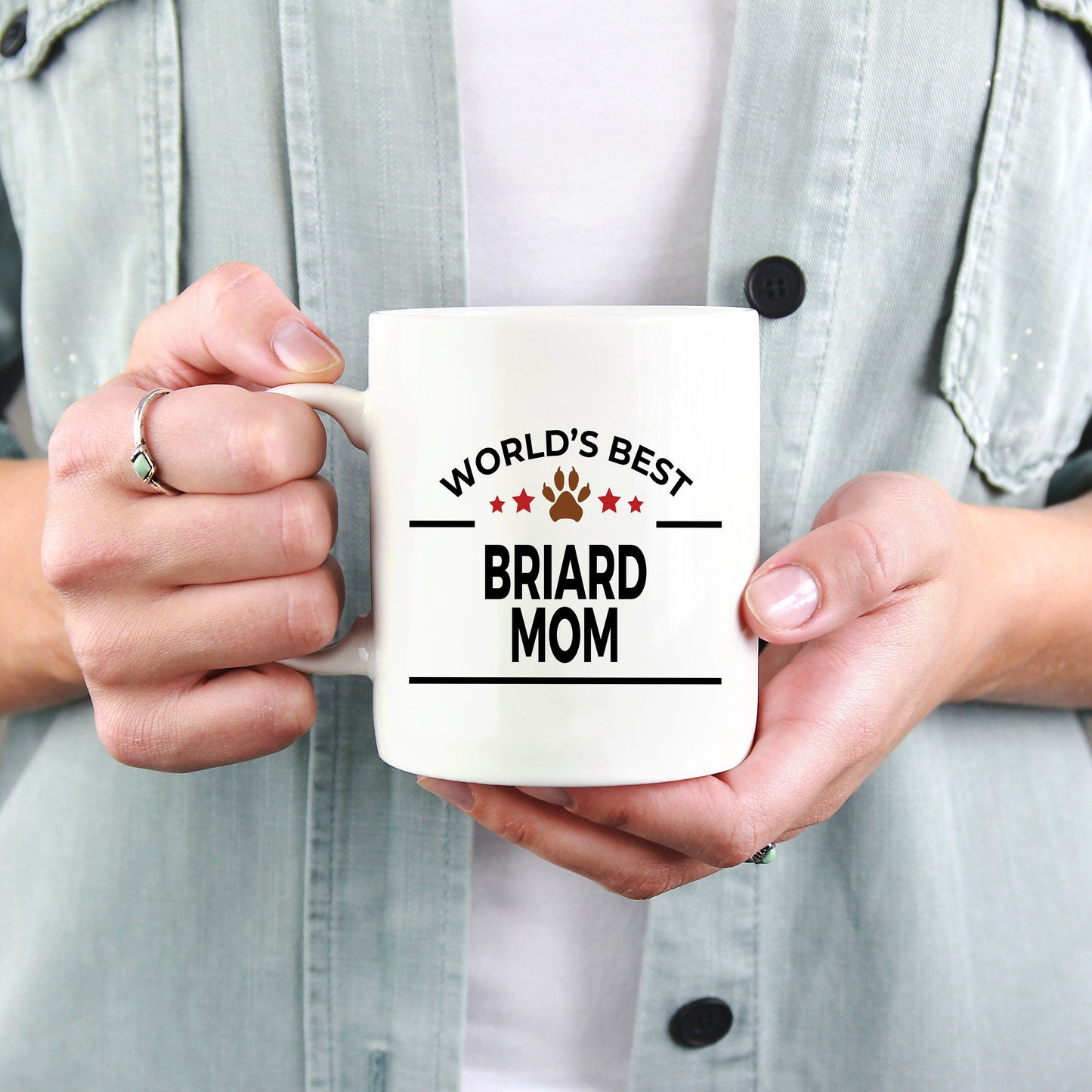 Briard Dog Mom Coffee Mug - Mallard Moon Gift Shop