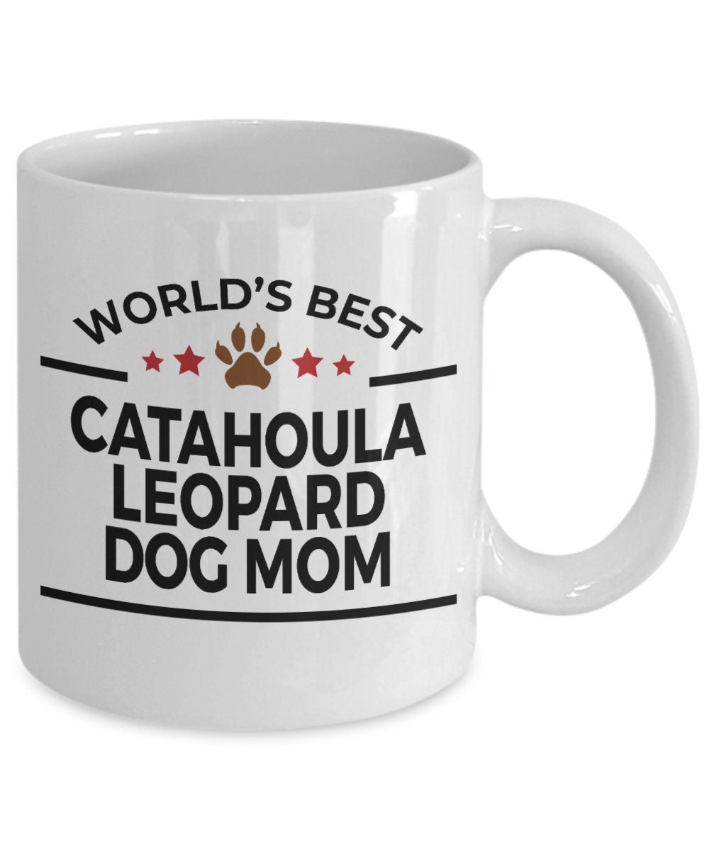 Catahoula Leopard Dog Mom Coffee Mug - Mallard Moon Gift Shop