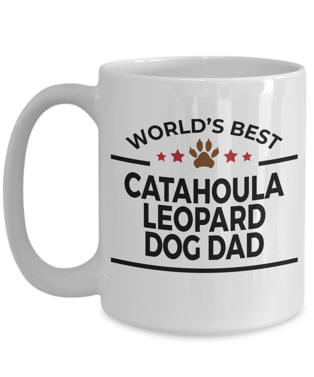 Catahoula Leopard Dog Dad Coffee Mug - Mallard Moon Gift Shop