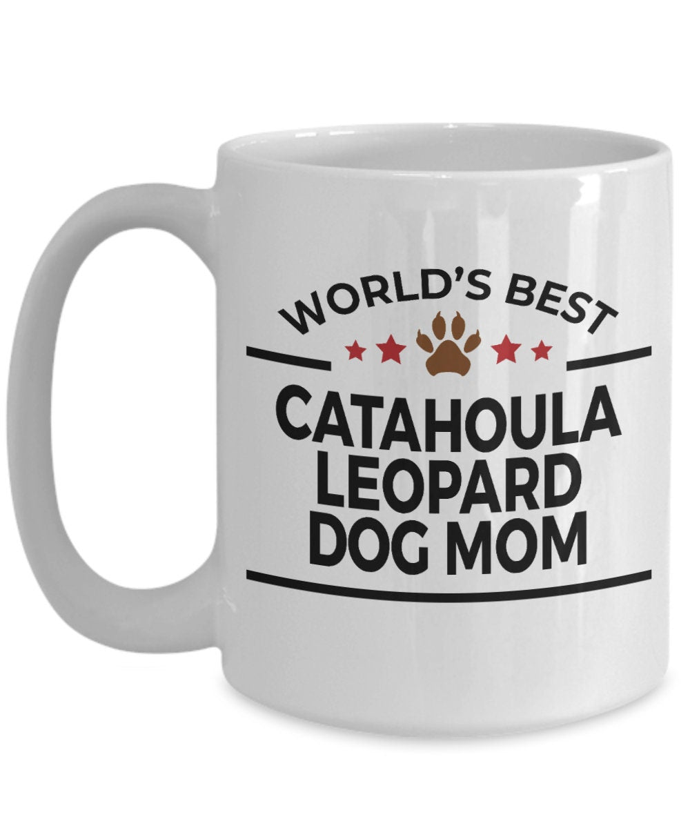 Catahoula Leopard Dog Mom Coffee Mug - Mallard Moon Gift Shop