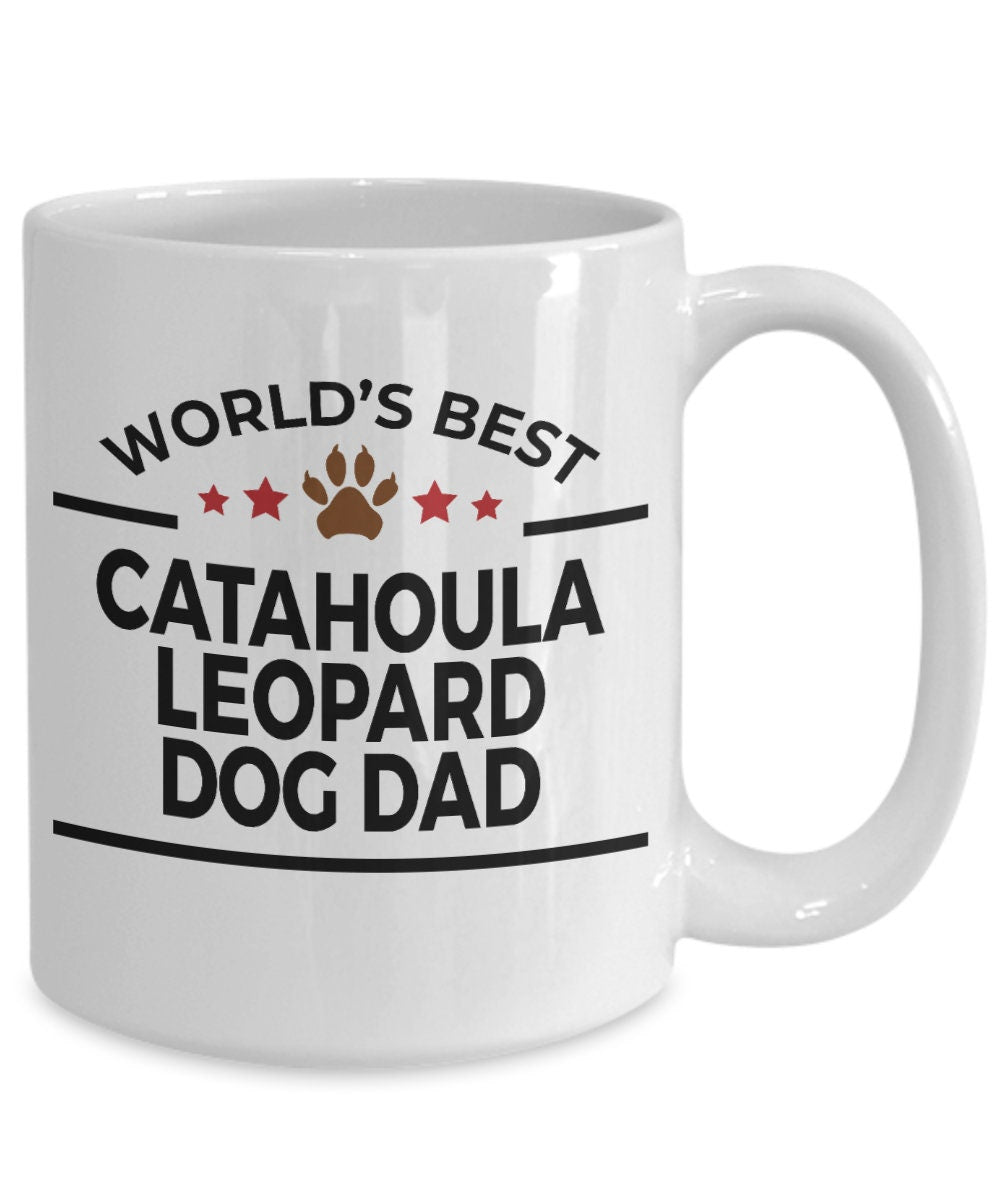 Catahoula Leopard Dog Dad Coffee Mug - Mallard Moon Gift Shop