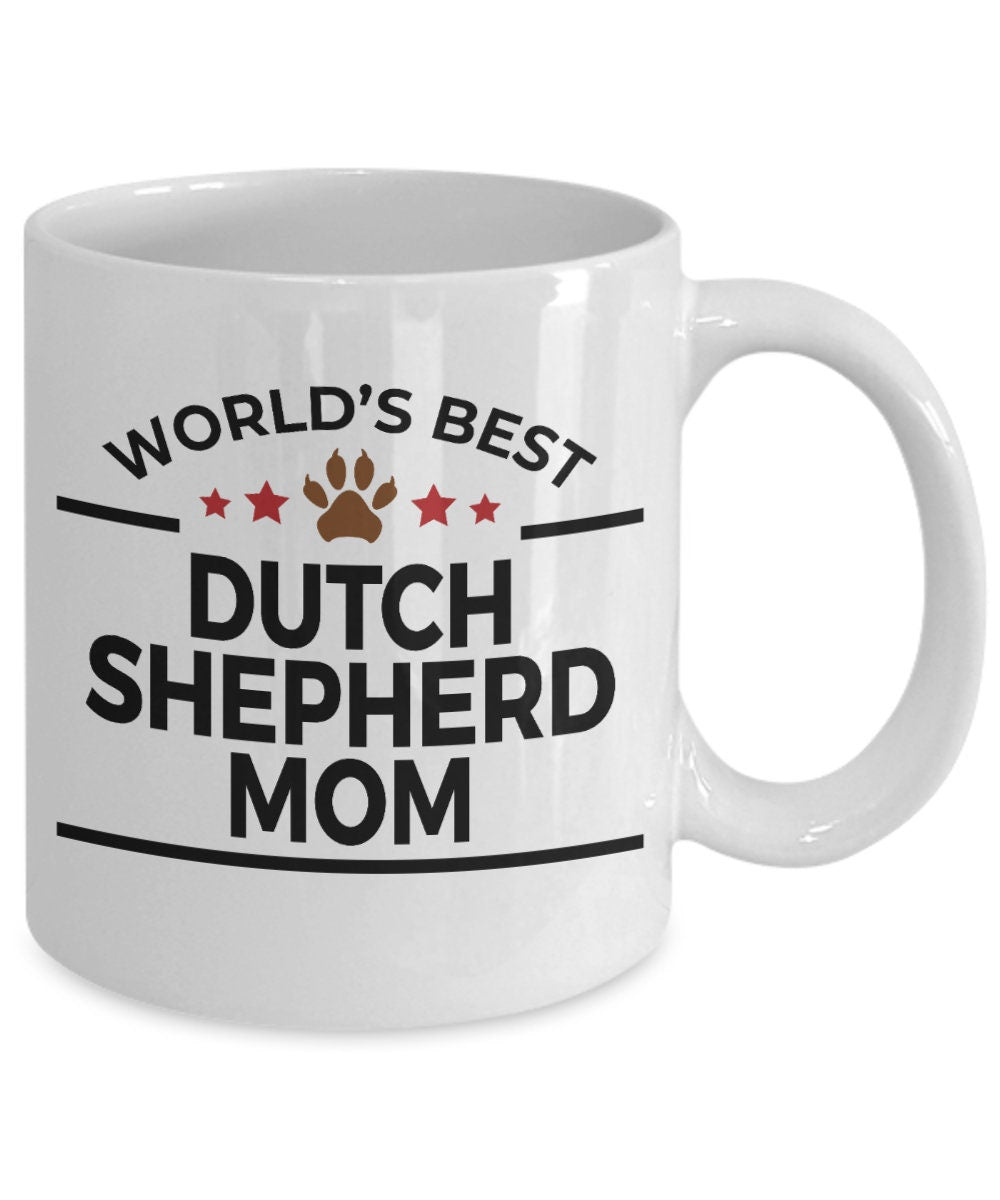 Dutch Shepherd Dog Mom Coffee Mug - Mallard Moon Gift Shop