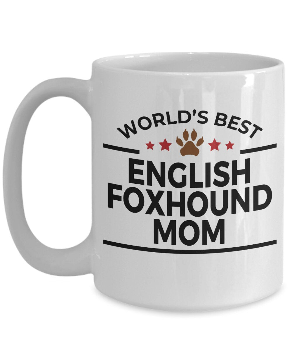 English Foxhound Dog Mom Coffee Mug - Mallard Moon Gift Shop