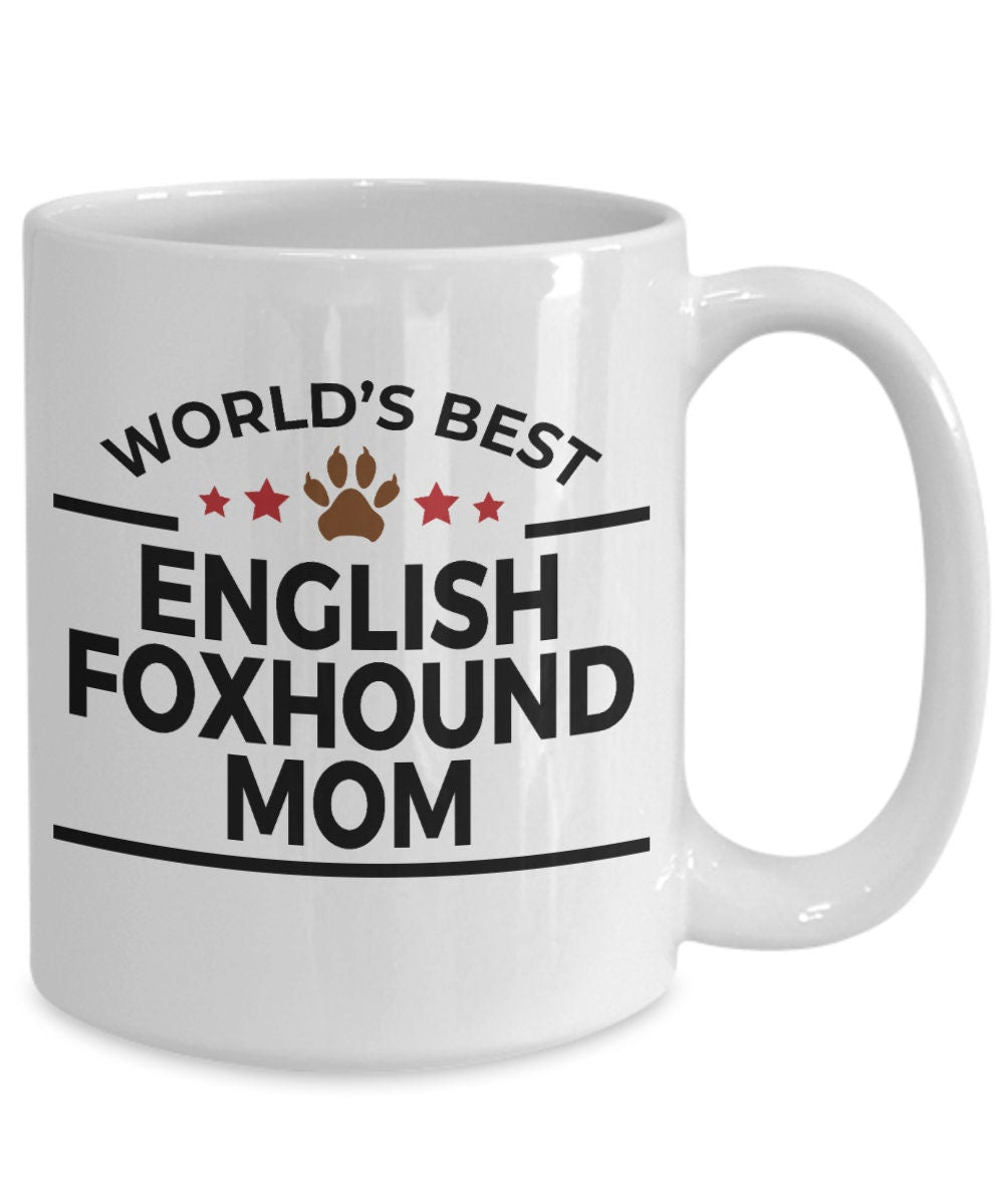 English Foxhound Dog Mom Coffee Mug - Mallard Moon Gift Shop