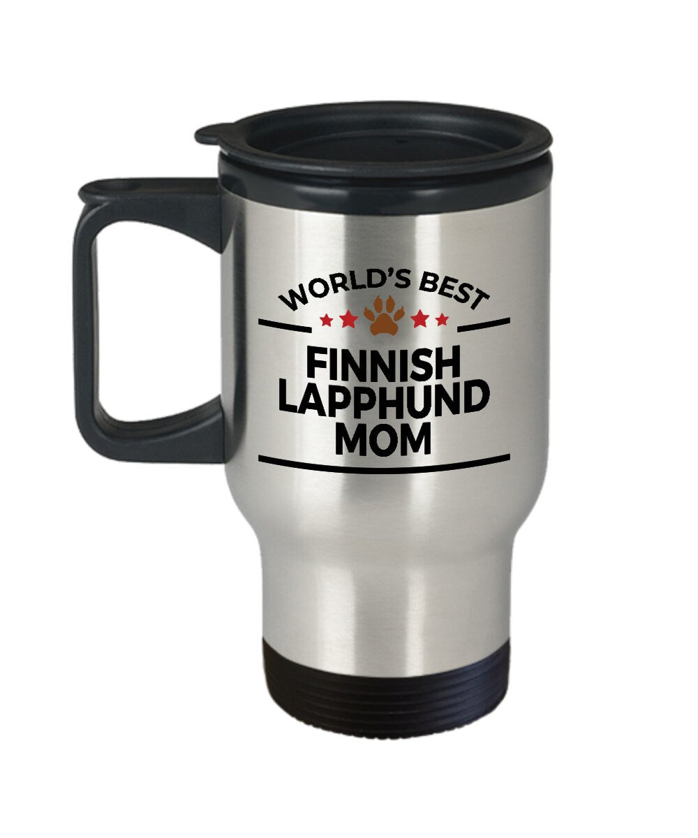 Finnish Lapphund Dog Mom Travel Tumbler Mug - Mallard Moon Gift Shop