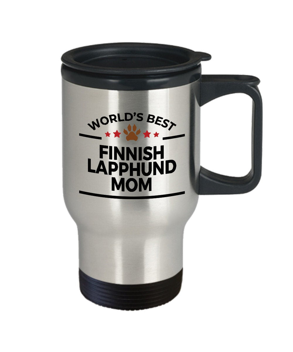 Finnish Lapphund Dog Mom Travel Tumbler Mug - Mallard Moon Gift Shop