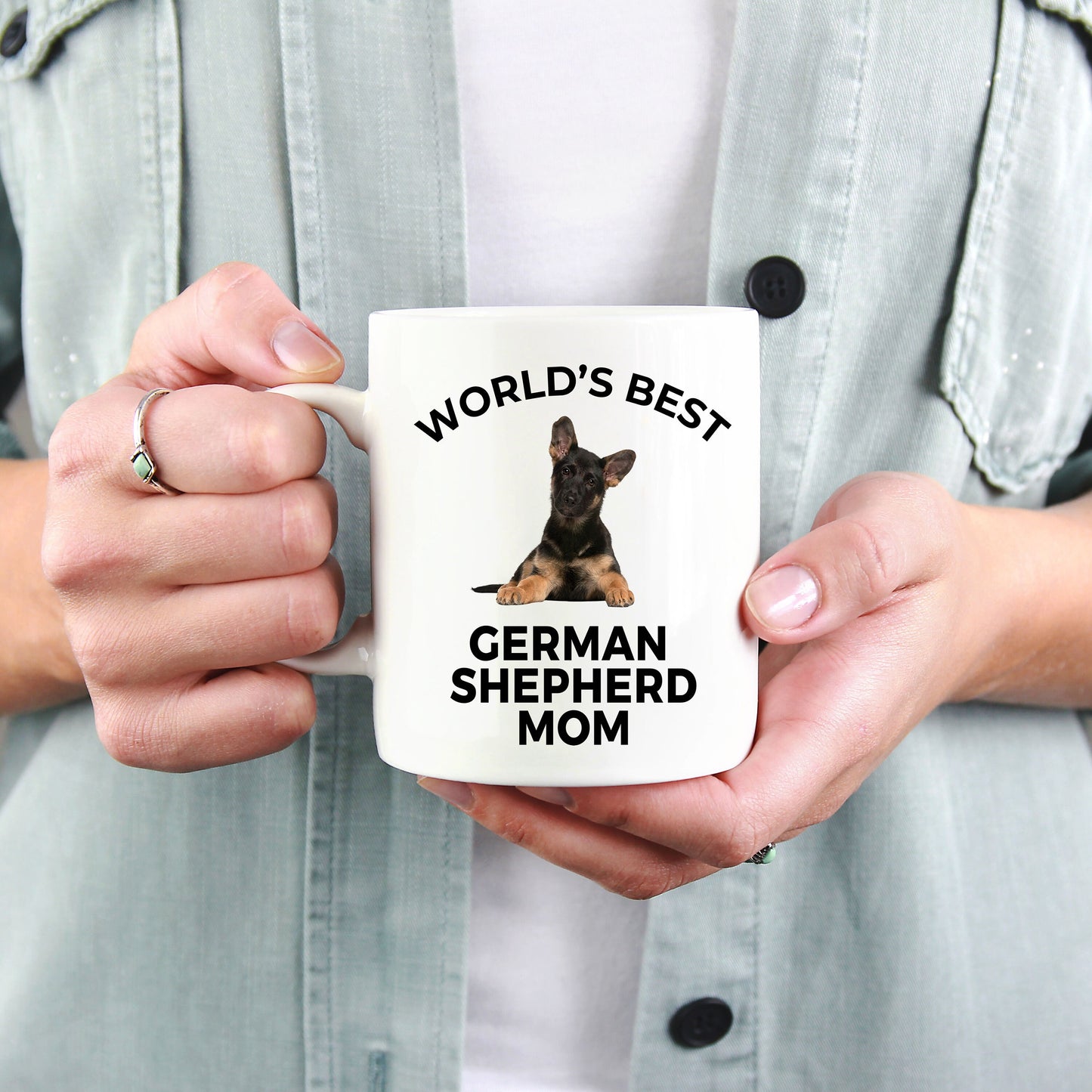 German Shepherd Puppy Dog Mom Mug - Mallard Moon Gift Shop