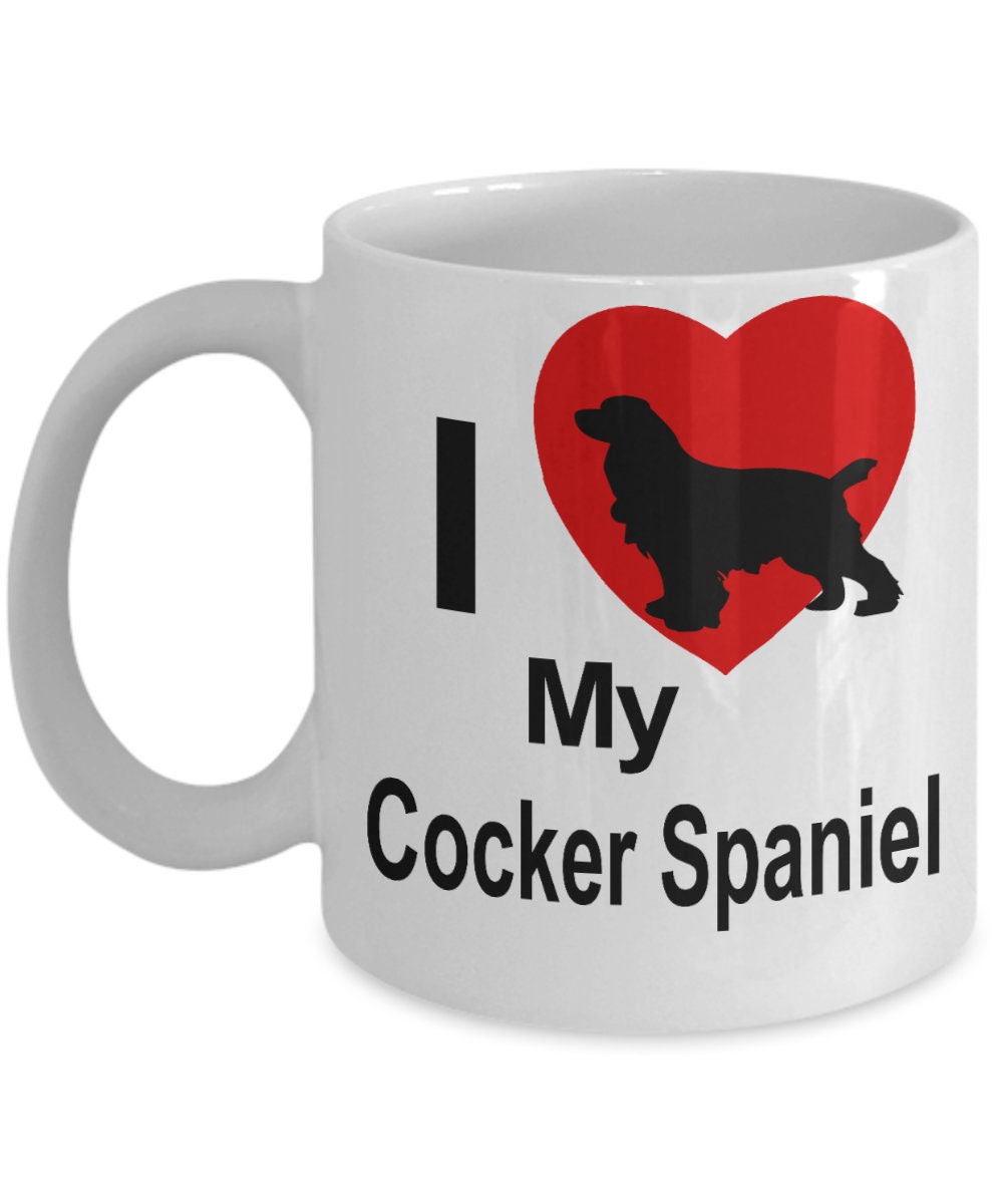 Cocker Spaniel Dog Lover Custom Ceramic Coffee Mug - Mallard Moon Gift Shop
