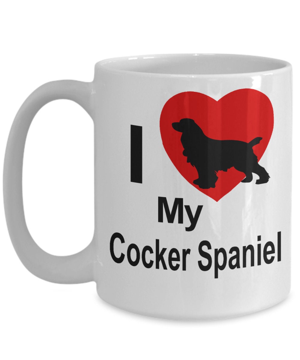 Cocker Spaniel Dog Lover Custom Ceramic Coffee Mug - Mallard Moon Gift Shop