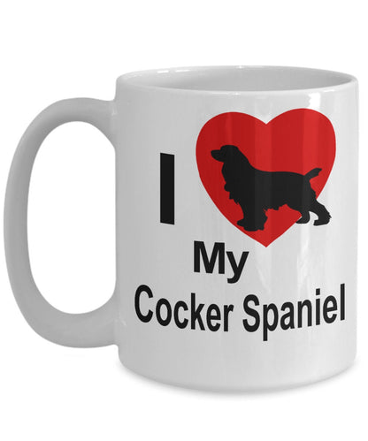 Cocker Spaniel Dog Lover Custom Ceramic Coffee Mug - Mallard Moon Gift Shop