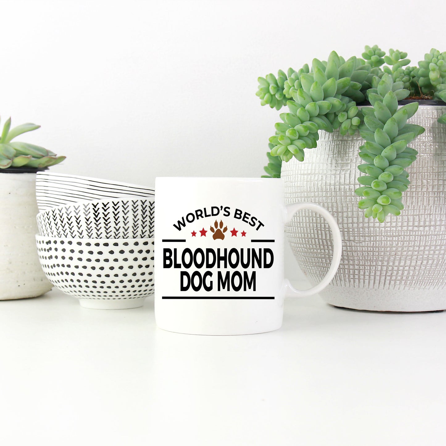 Bloodhound Dog Mom Mug - Mallard Moon Gift Shop