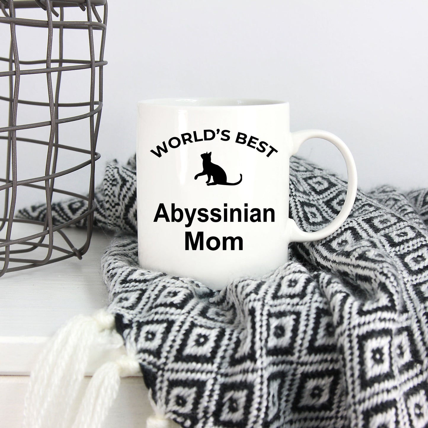 Abyssinian Cat Mom Coffee Mug - Mallard Moon Gift Shop