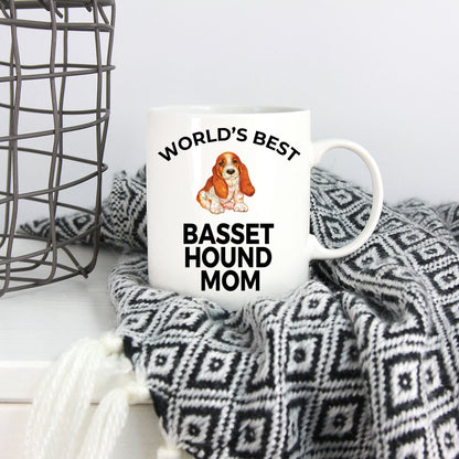 Basset Hound Dog Mom Mug - Mallard Moon Gift Shop