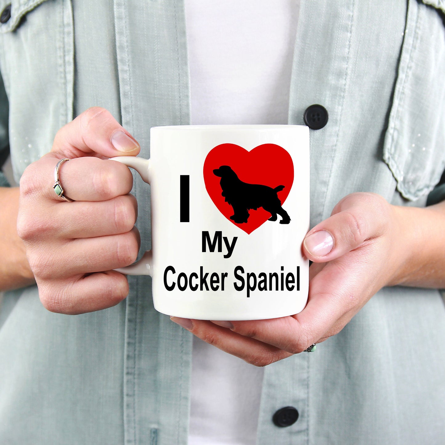 Cocker Spaniel Dog Lover Custom Ceramic Coffee Mug - Mallard Moon Gift Shop