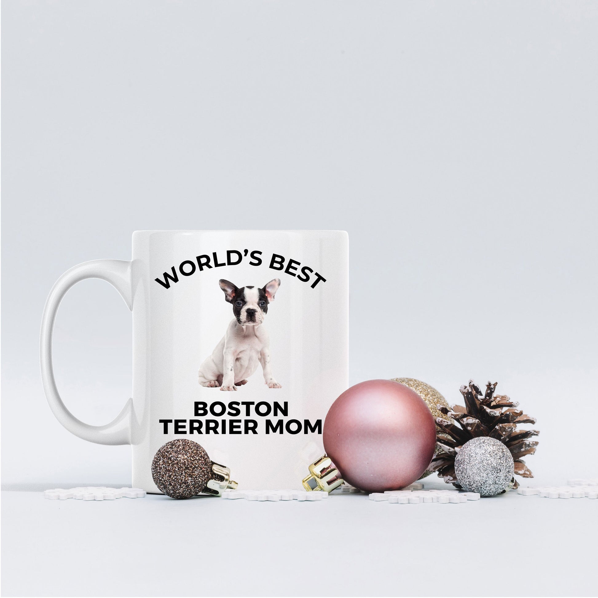 Boston Terrier Puppy Dog Mom Mug - Mallard Moon Gift Shop