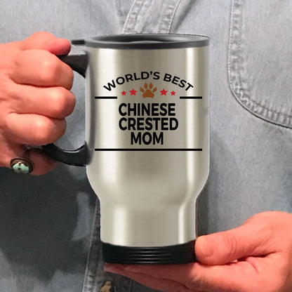Chinese Crested Dog Mom Travel Tumbler Mug - Mallard Moon Gift Shop
