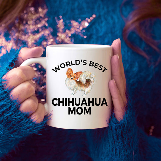 Chihuahua Long Haired Dog Mom Mug - Mallard Moon Gift Shop