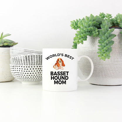 Basset Hound Dog Mom Mug - Mallard Moon Gift Shop