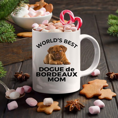 Dogue de Bordeaux Puppy Dog Mom Coffee Mug - Mallard Moon Gift Shop