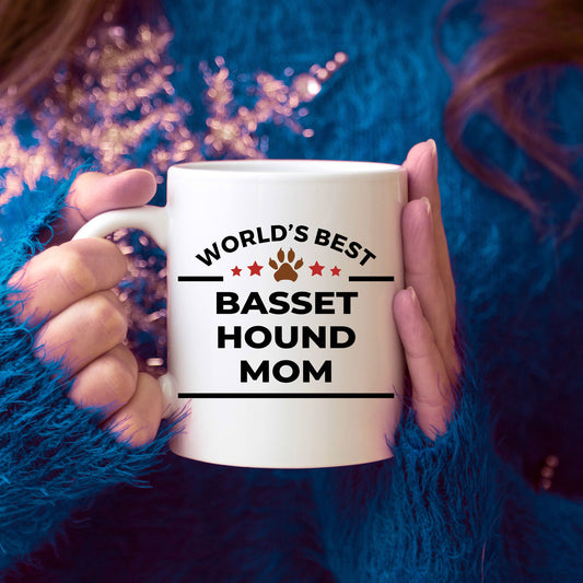 Basset Hound Dog Mom Mug - Mallard Moon Gift Shop