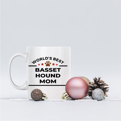 Basset Hound Dog Mom Mug - Mallard Moon Gift Shop