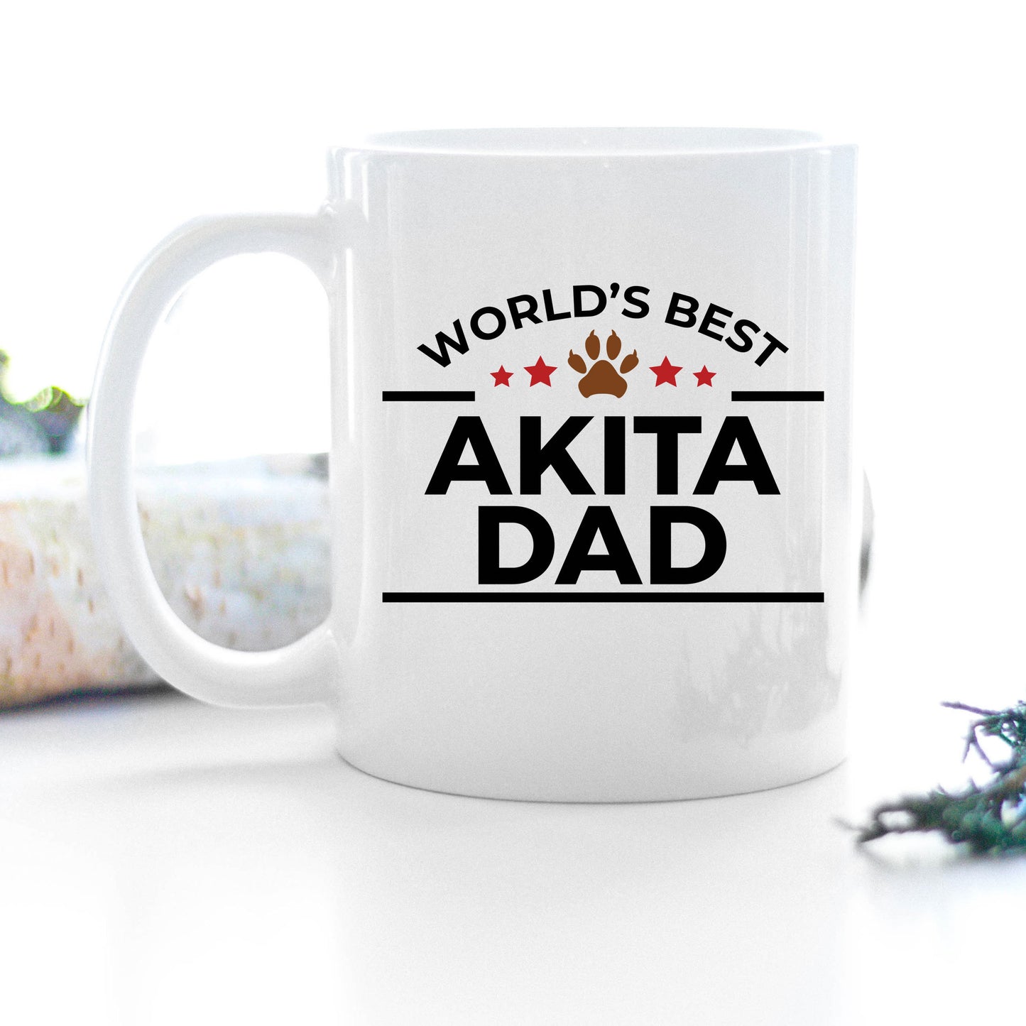 Akita Dog Dad Coffee Mug - Mallard Moon Gift Shop