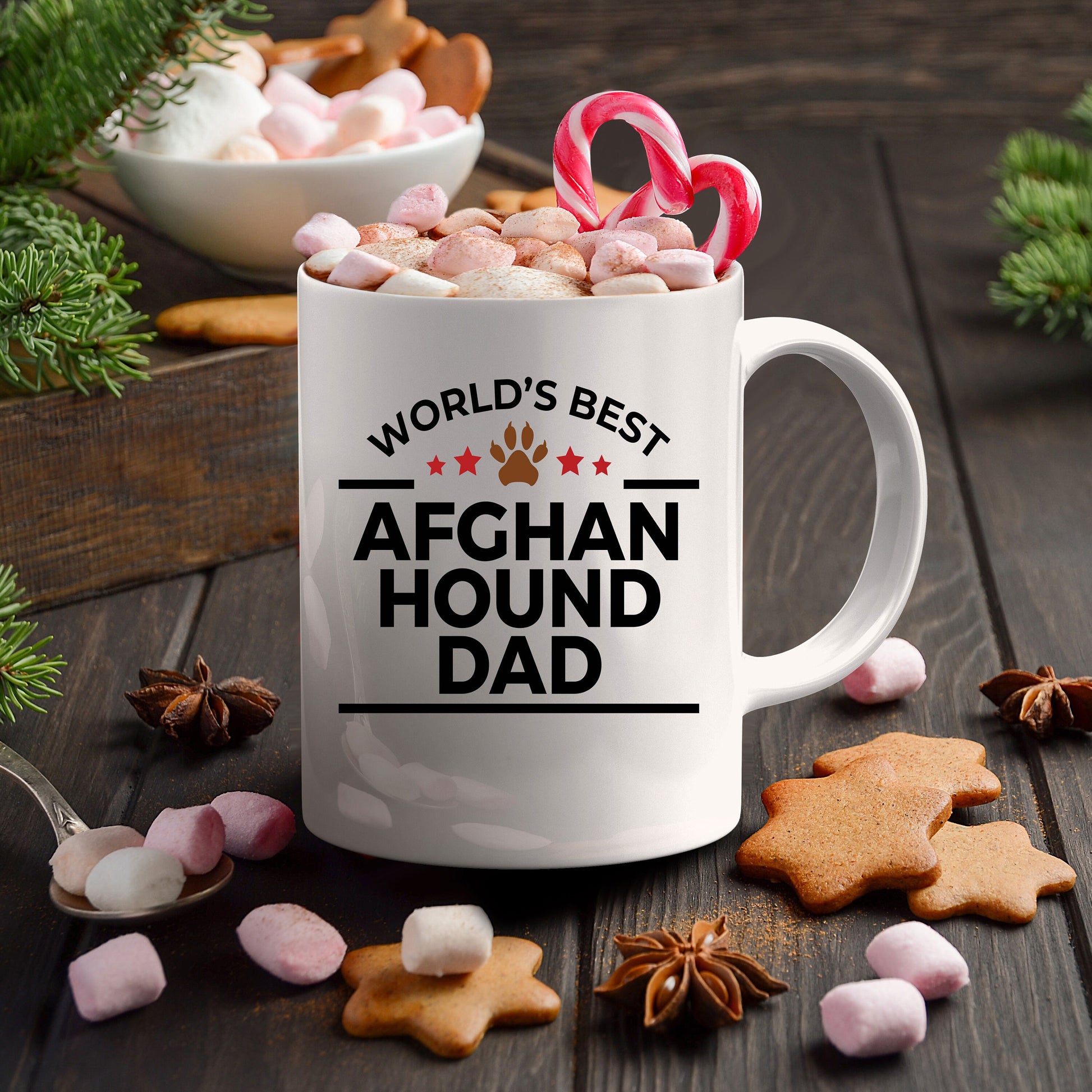 Afghan Hound Dog Dad Mug - Mallard Moon Gift Shop