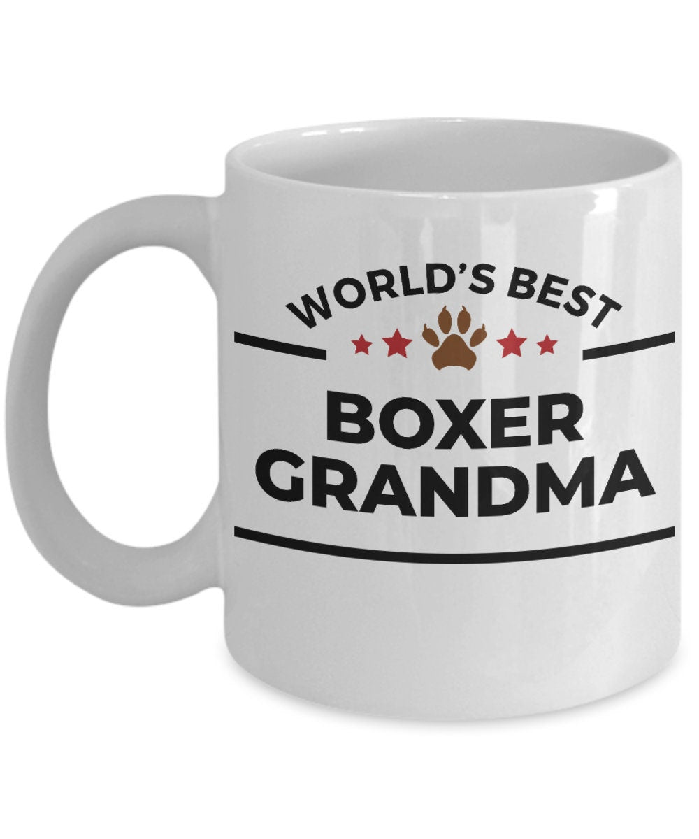 Boxer Dog Grandma Mug - Mallard Moon Gift Shop