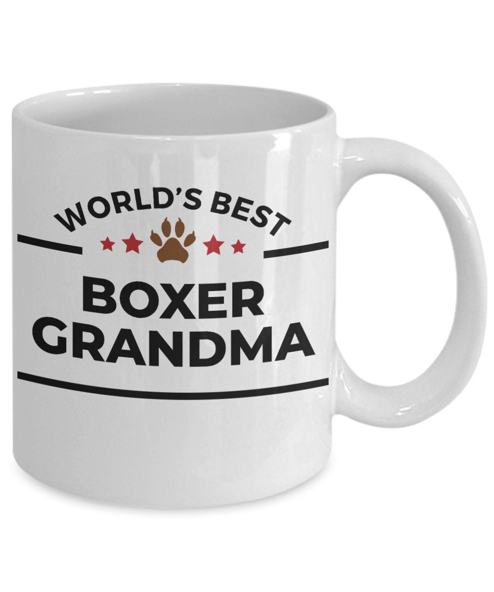 Boxer Dog Grandma Mug - Mallard Moon Gift Shop