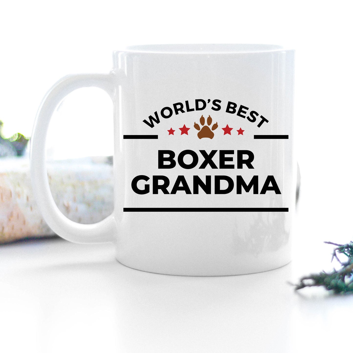 Boxer Dog Grandma Mug - Mallard Moon Gift Shop