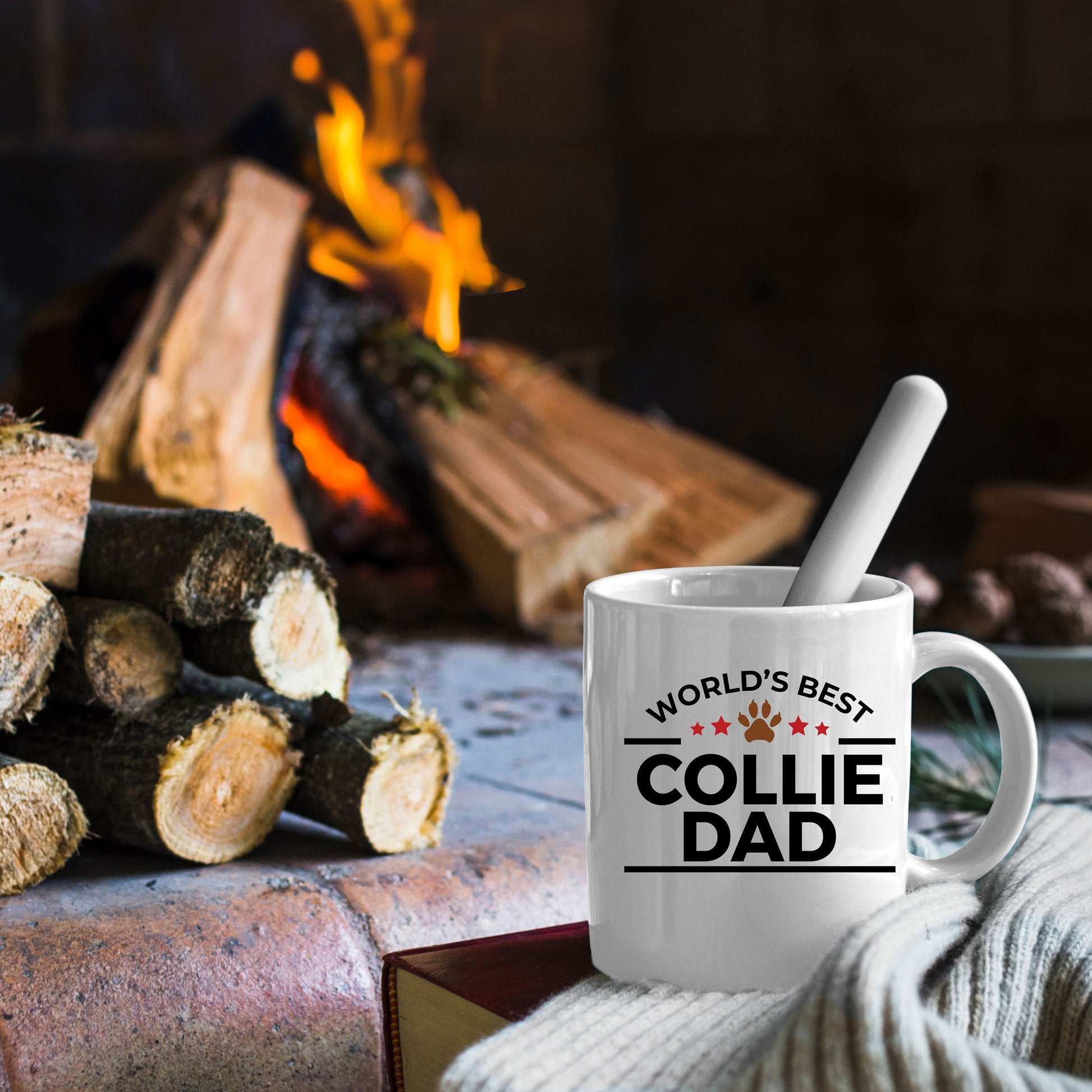 Collie Dog Dad Mug - Mallard Moon Gift Shop