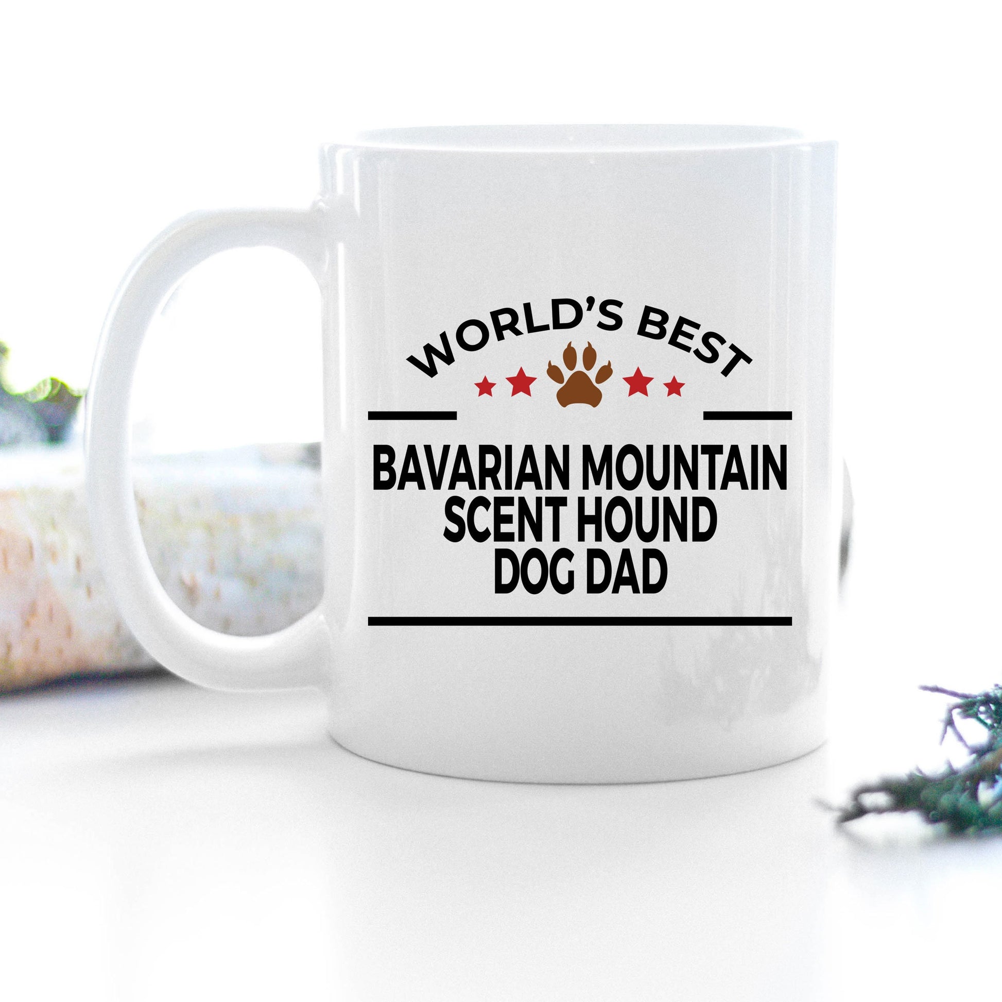 Bavarian Mountain Scent Hound Dog Dad Mug - Mallard Moon Gift Shop