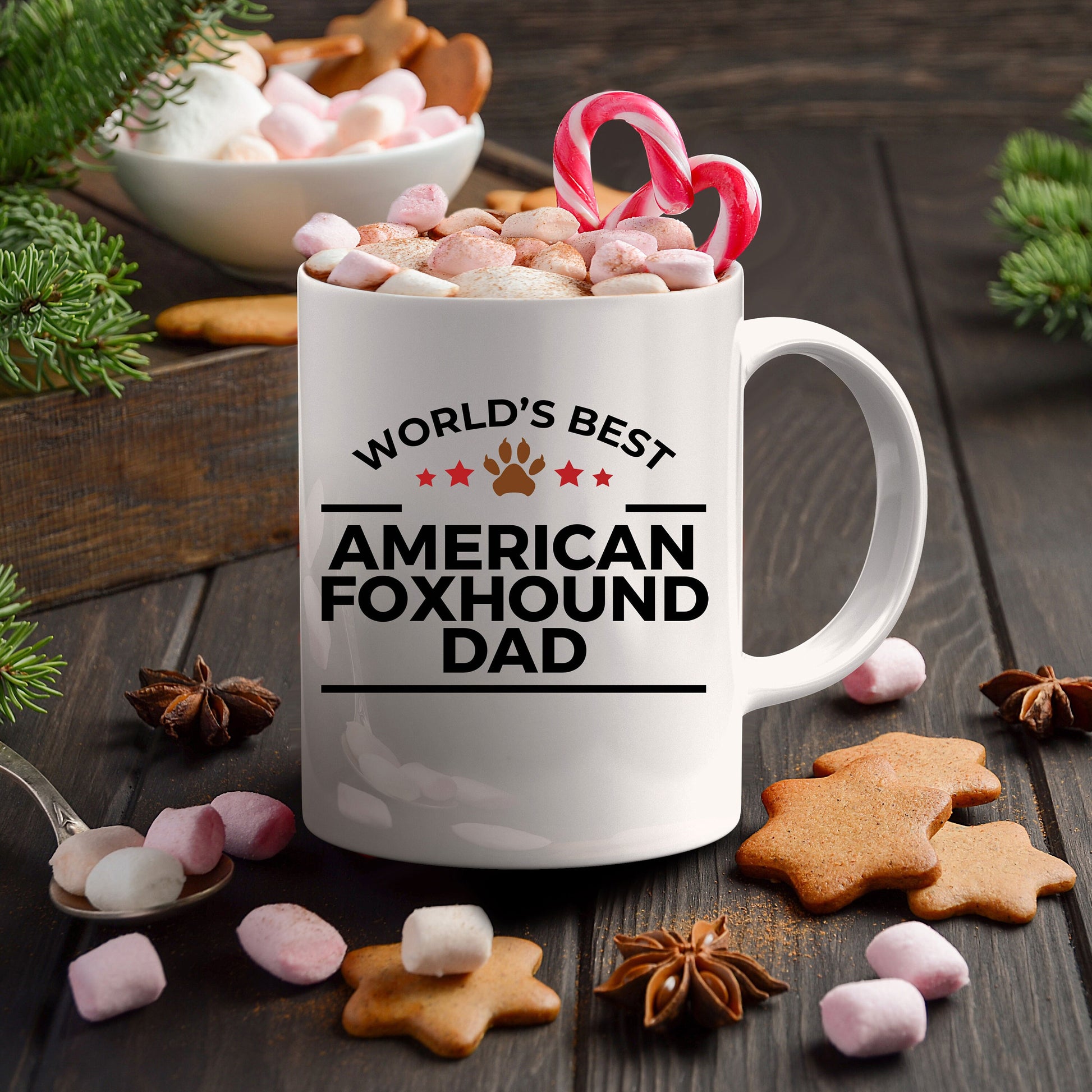 American Foxhound Dog Dad Mug - Mallard Moon Gift Shop
