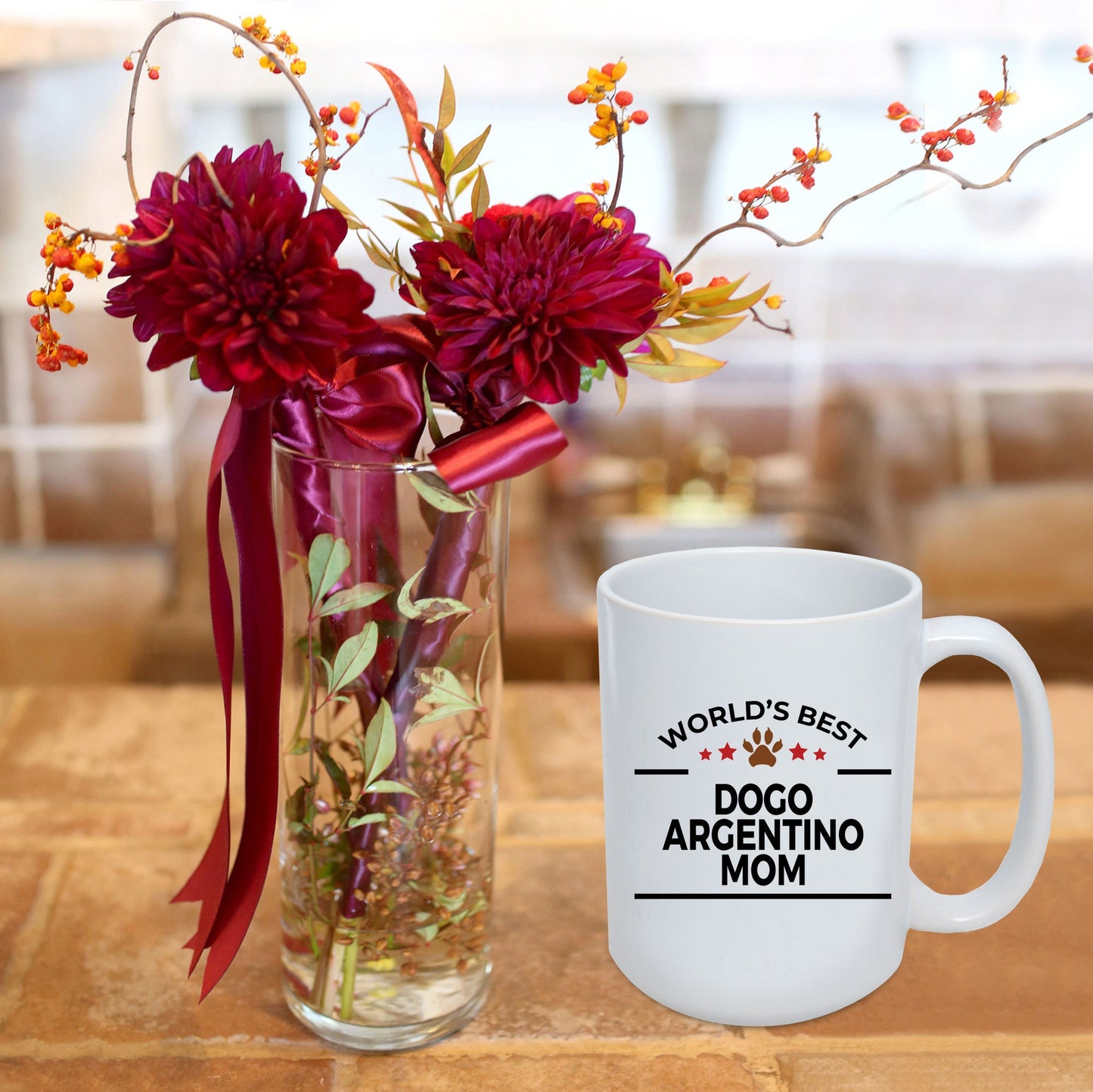 Dogo Argentino Dog Mom Coffee Mug - Mallard Moon Gift Shop