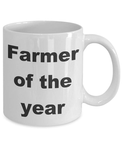 Farmer gift - Farmer of the Year funny coffee mug - Mallard Moon Gift Shop