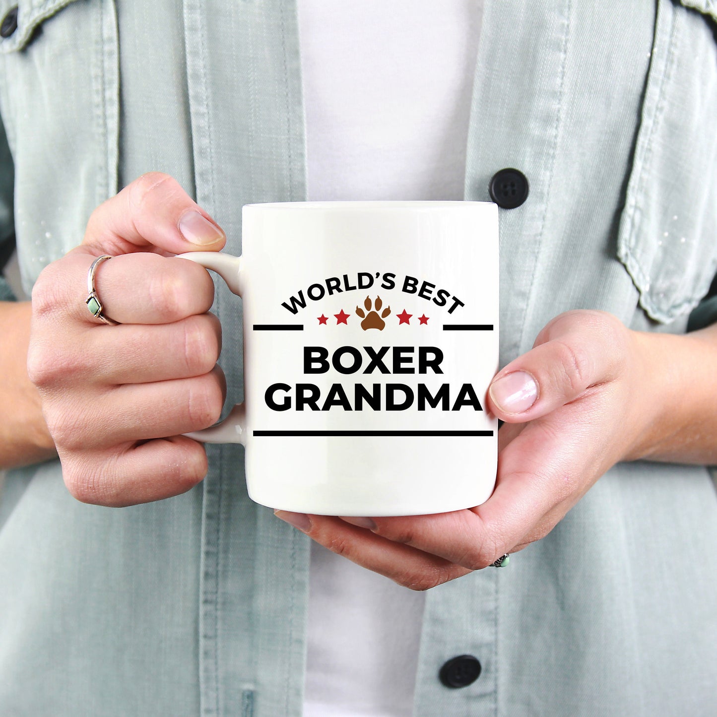 Boxer Dog Grandma Mug - Mallard Moon Gift Shop