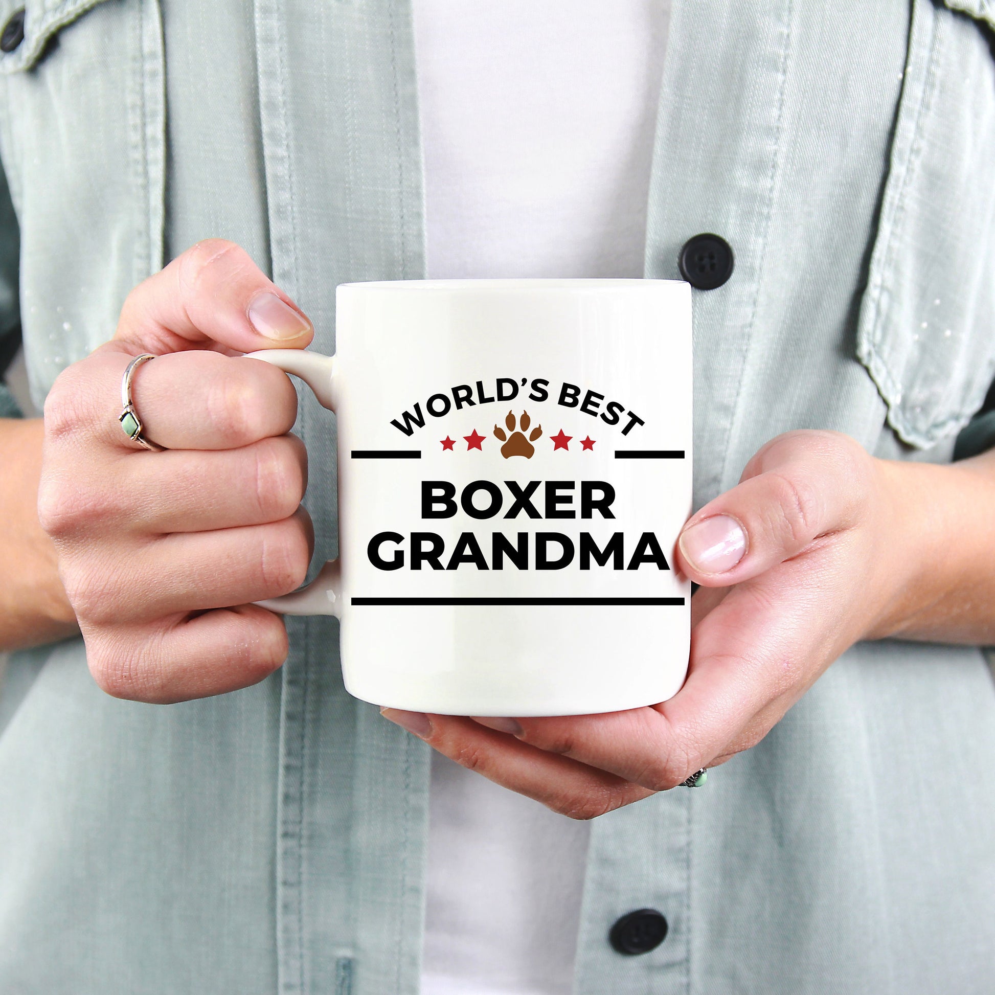 Boxer Dog Grandma Mug - Mallard Moon Gift Shop