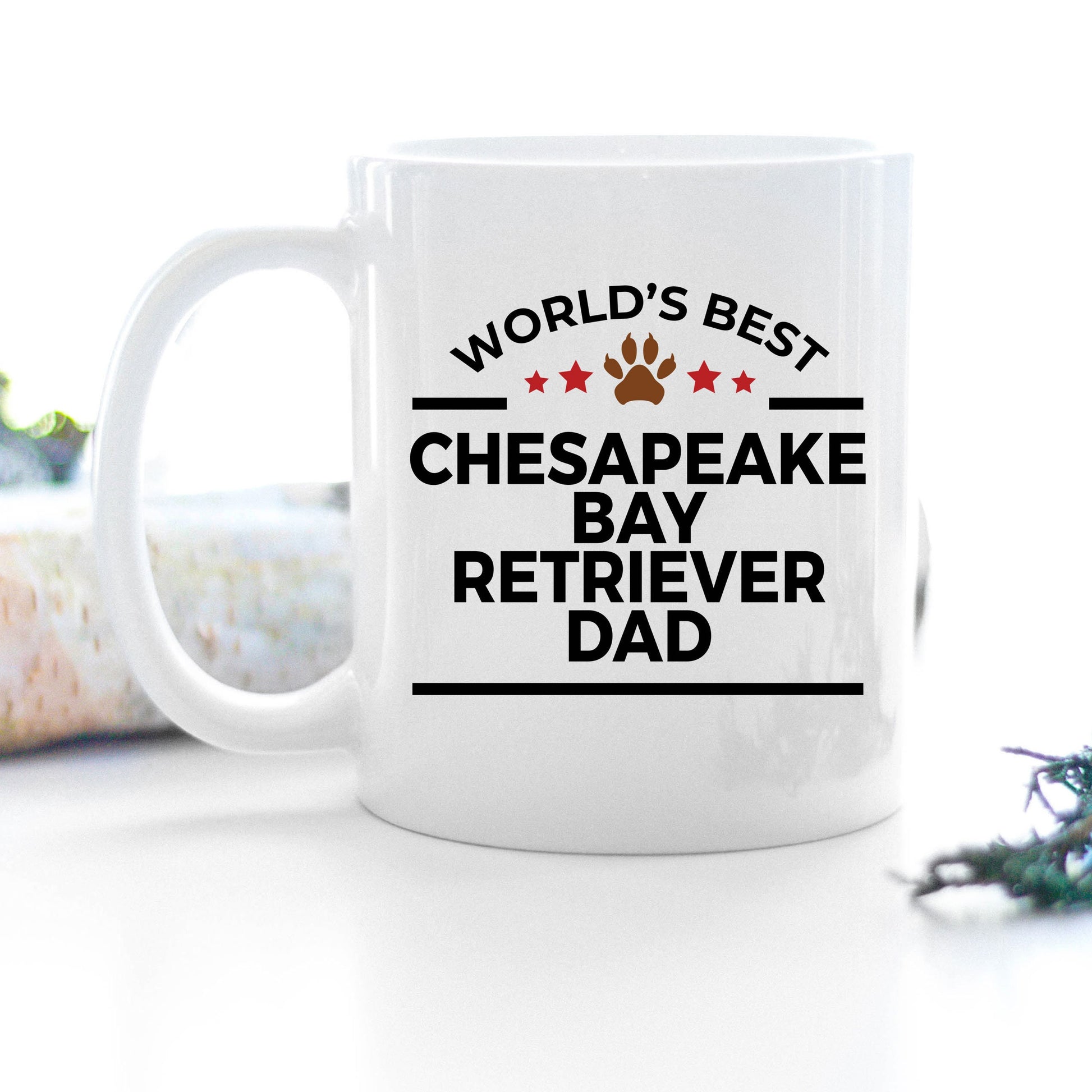 Chesapeake Bay Retriever Dog Dad Mug - Mallard Moon Gift Shop