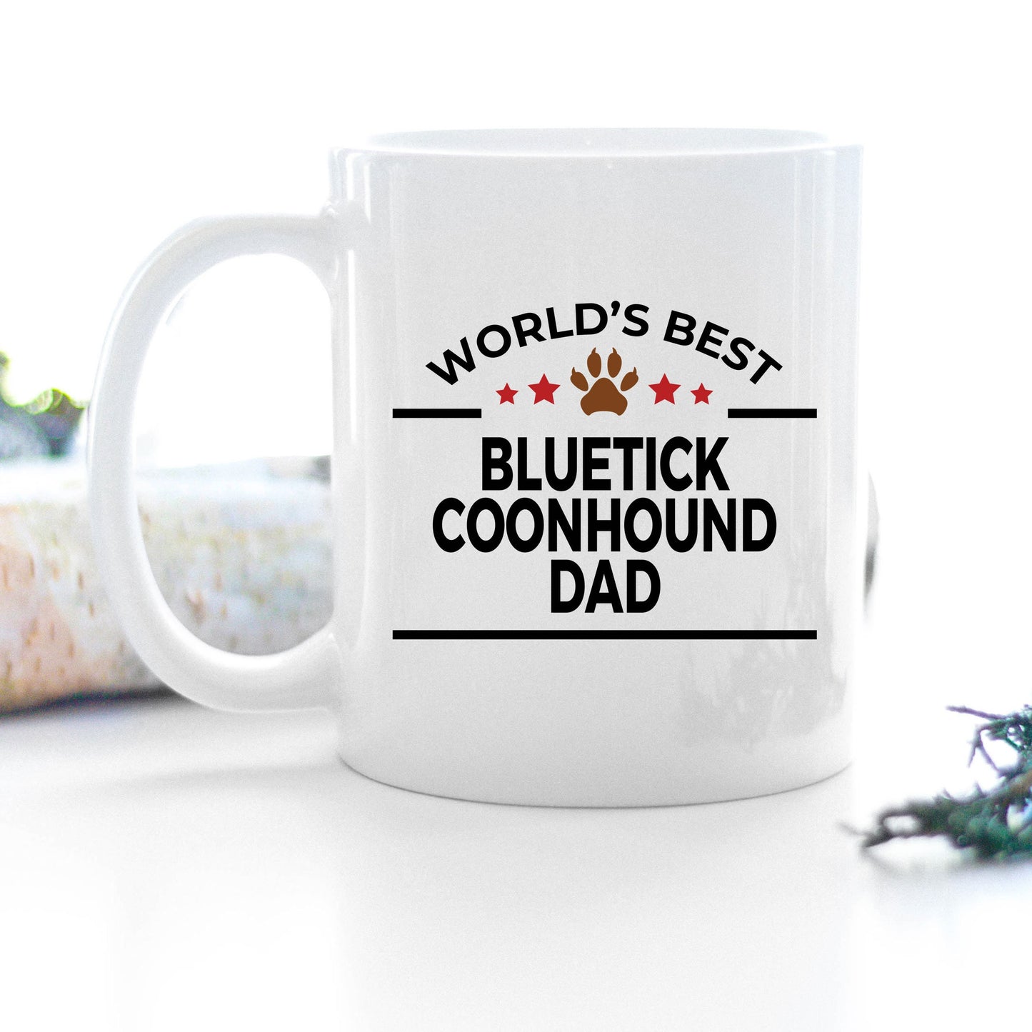 Bluetick Coonhound Dog Dad Mug - Mallard Moon Gift Shop